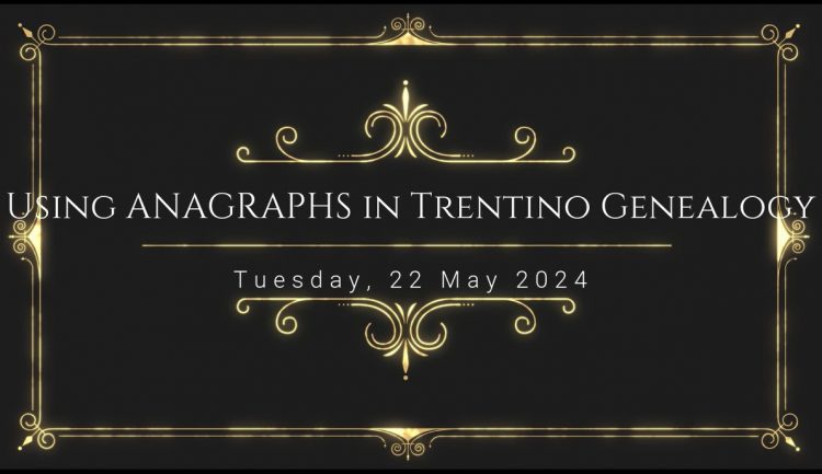 How to Use Anagraphs for Genealogy Research in Trentino (video podcast)